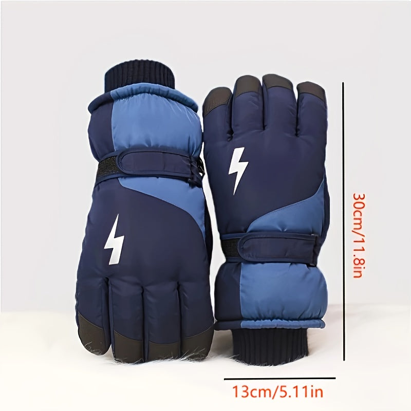 Warm Ski Gloves for Couples Touch Screen Outdoor Weather Gloves