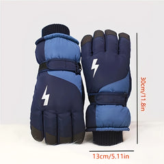 Warm Ski Gloves for Couples Touch Screen Outdoor Weather Gloves