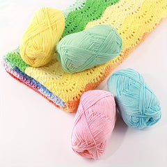 4pcs Chunky Thick Bulky Yarn for Crocheting & Knitting, 60% Cotton 40% Acry