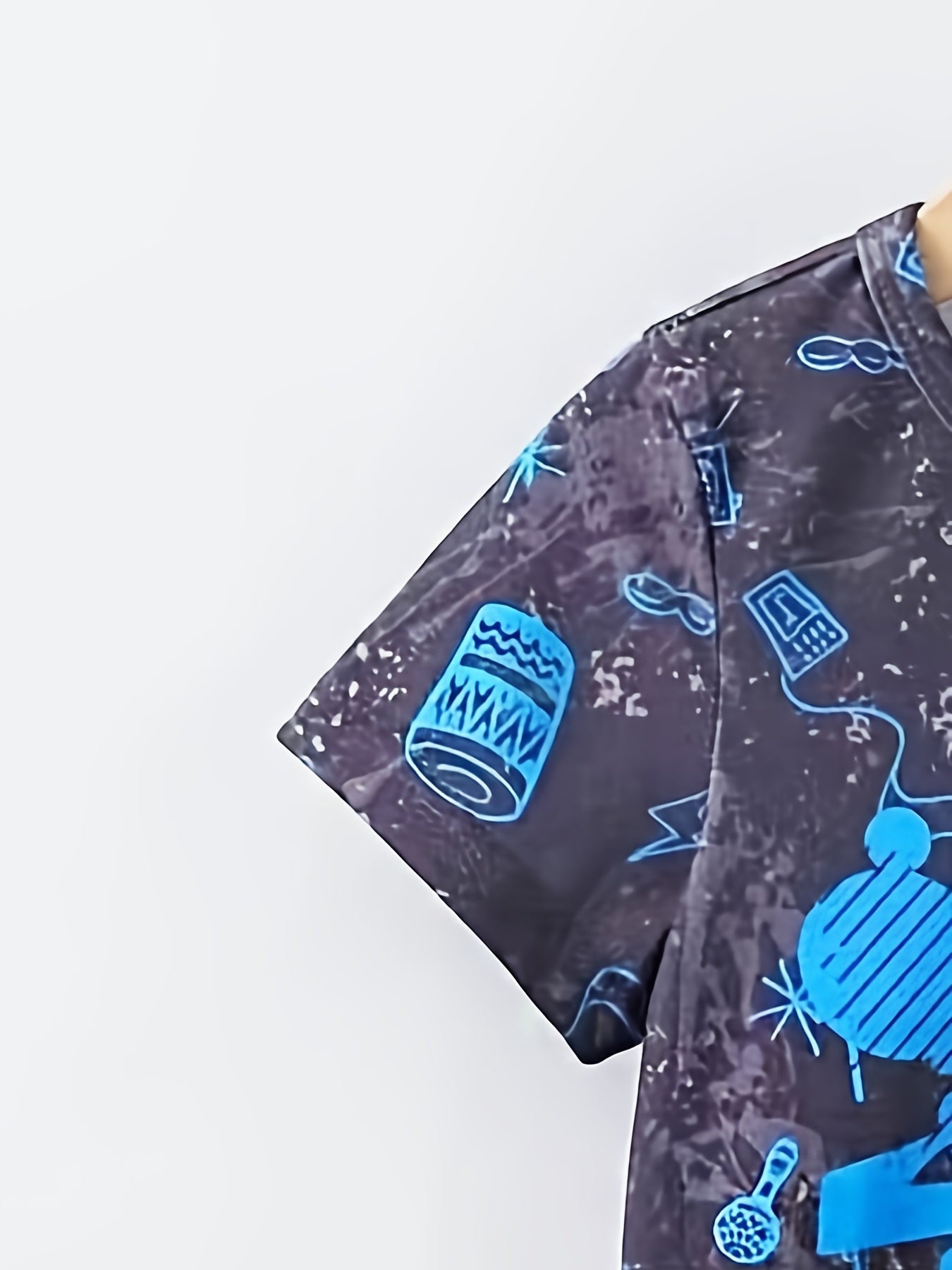 Boys Bear Skateboard T-shirt & Shorts Summer Outfit