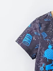 Boys Bear Skateboard T-shirt & Shorts Summer Outfit