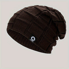 Men's Thick Padded Knitted Cap for Winter