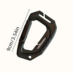 4pcs Outdoor Multifunctional D-shaped Ring Keychain Buckle