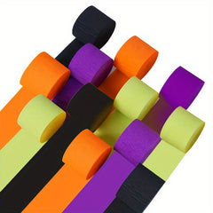 9pcs Halloween Crepe Paper Party Streamers for DIY Halloween Decor