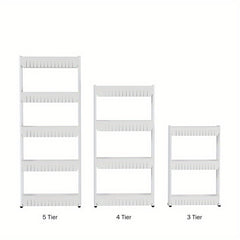Slim Slide Out Pantry Storage Rack With 4 Large Baskets