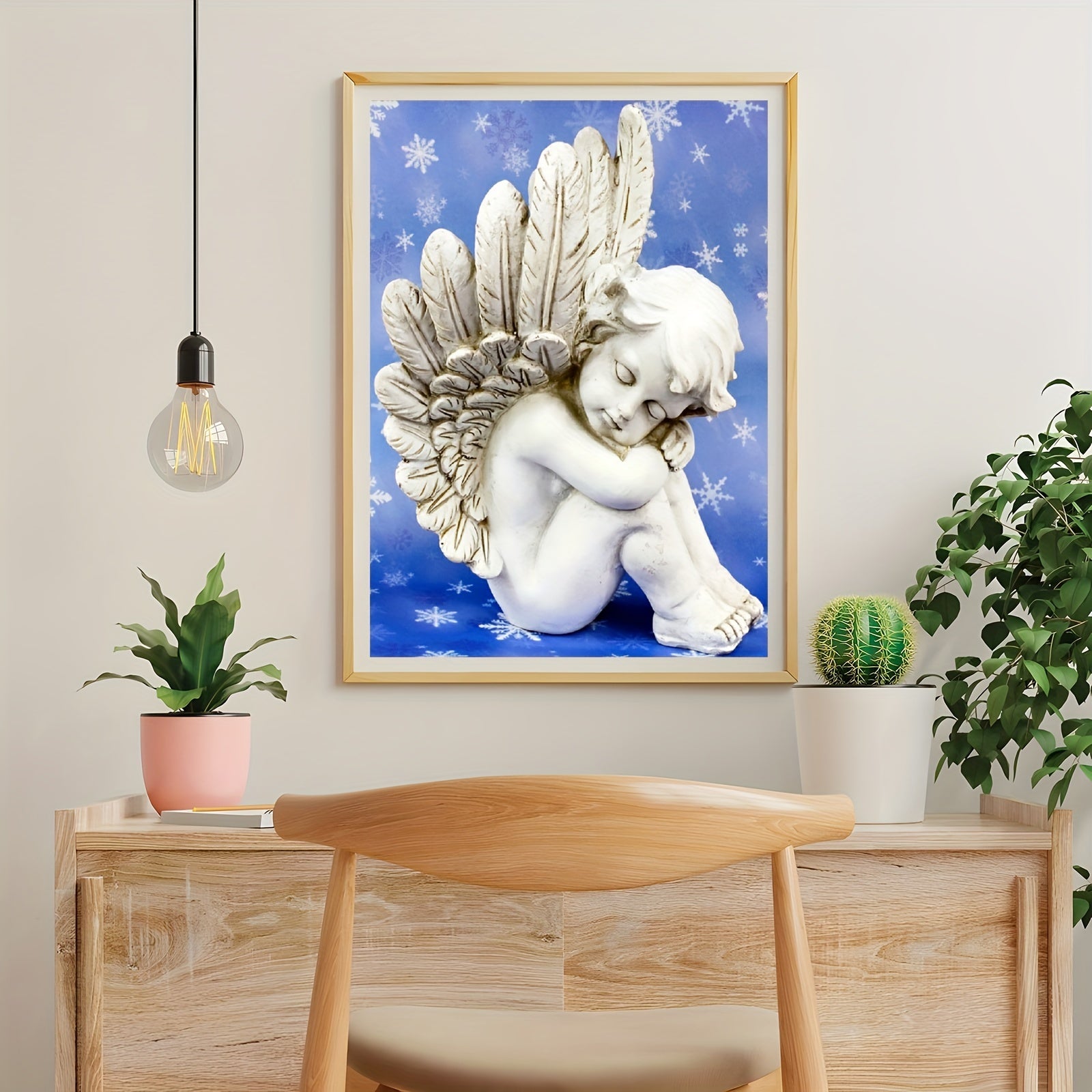 5D DIY Diamond Painting Angel Embroidery Cross Stitch Kit 30x40cm