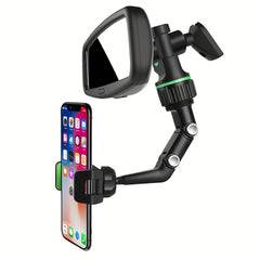 360 Rotation Car Rearview Mirror Phone Holder Mount