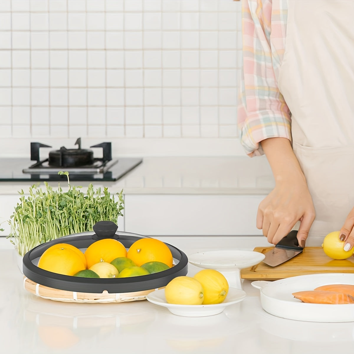 Microwave Glass Splatter Guard Lid 26 67 Cm