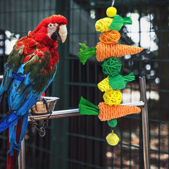 Bird Foraging Toy Cockatiel Parakeet Chewing Hanging Bird Cage Accessories