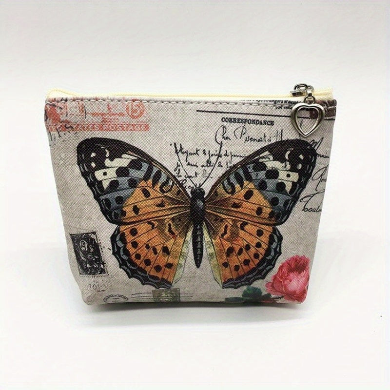 Retro Butterfly Coin Purse for Girls Small Storage Bag