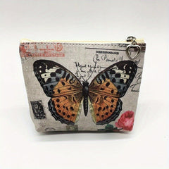 Retro Butterfly Coin Purse for Girls Small Storage Bag