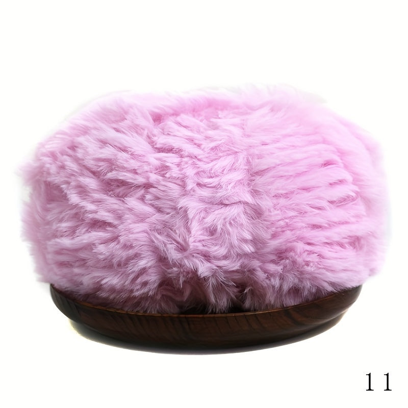 Faux Mink Fur Yarn Thick Wool for DIY Knitting Crocheting Hat Scarf Blanket