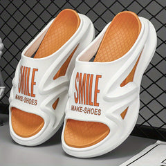 Men's Casual Non Slip Slippers Open Toe Shoes for Indoor Outdoor