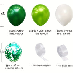 Green Balloon Garland Arch Kit 107Pcs