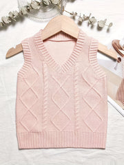 Toddler Baby Girls Knitted Comfy Vest Sleeveless Sweater