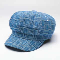 Winter Plaid Octagonal Hats Fall Painter Cap Newsboy Cap for Women and Men