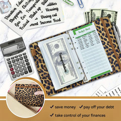 A6 Budget Binder with Zipper Envelopes & Expense Sheets