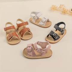 Baby Girls Open Toe Sandals Lightweight Breathable Non-Slip for Summer Vacation