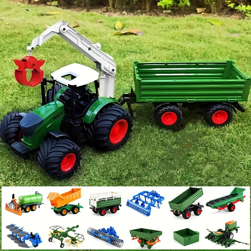 Farm Tractor Toy Truck Sliding Model Car Trailer Part DIY Accessory