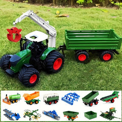 Farm Tractor Toy Truck Sliding Model Car Trailer Part DIY Accessory