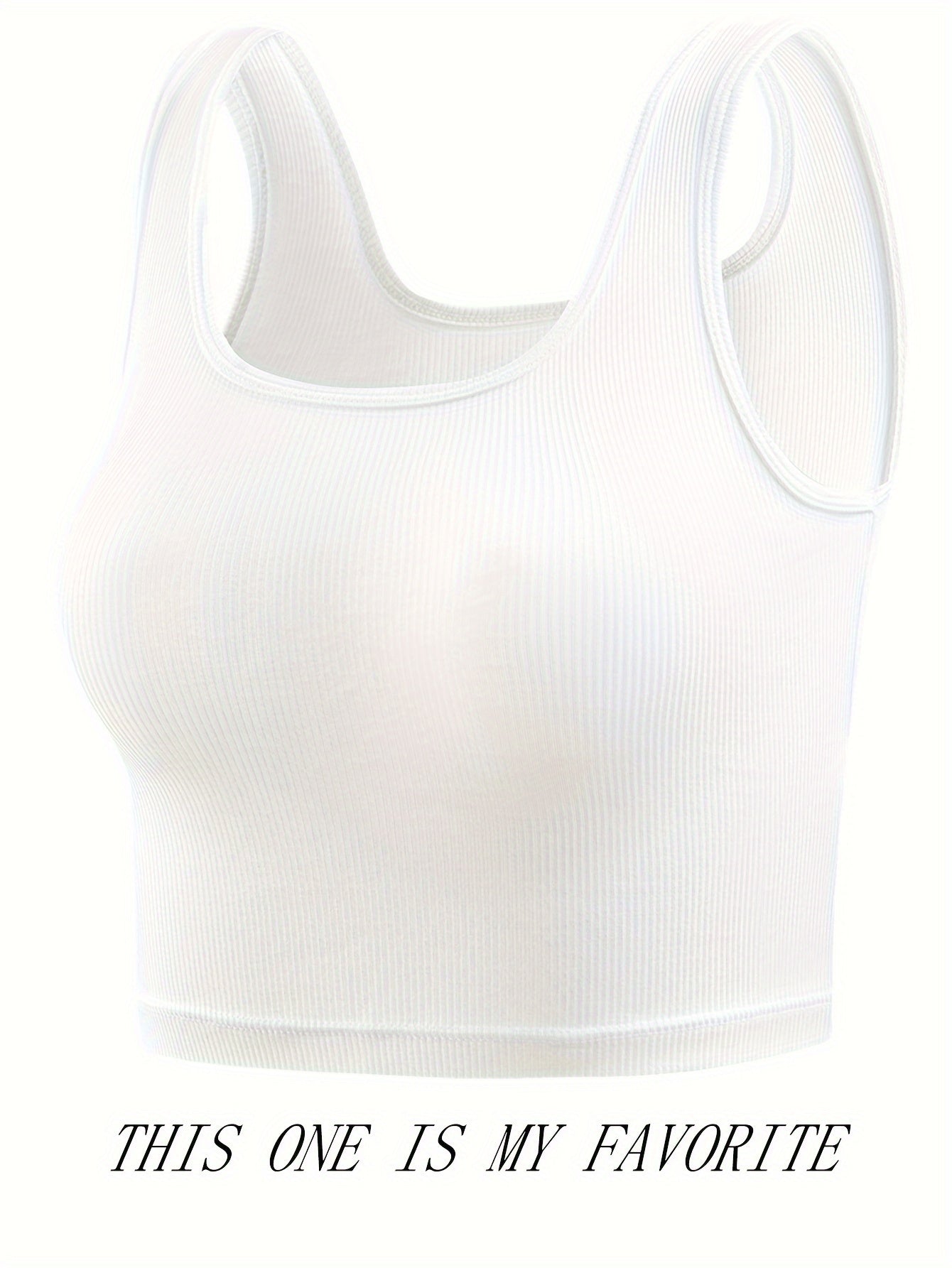 Ribbed Tank Top Slim Fit Sleeveless Lingerie