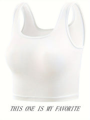 Ribbed Tank Top Slim Fit Sleeveless Lingerie