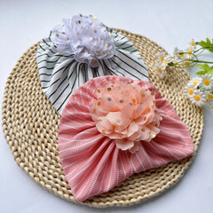 Soft Elastic Hat Baby Line Hot Flower Hat Girl Hat