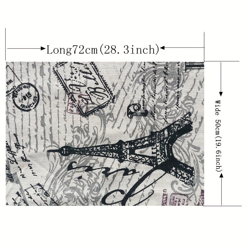 1pc Printed Cotton Linen Fabric DIY Quilting Sewing Sofa Curtain Bag Cushion Mat