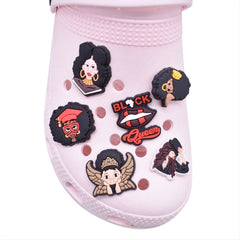 20pcs PVC Magic Girl Shoe Charms for Clog Sandals Party Favors