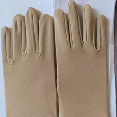 Silk Satin Gloves for Women Short Hand Protection Dance Performance