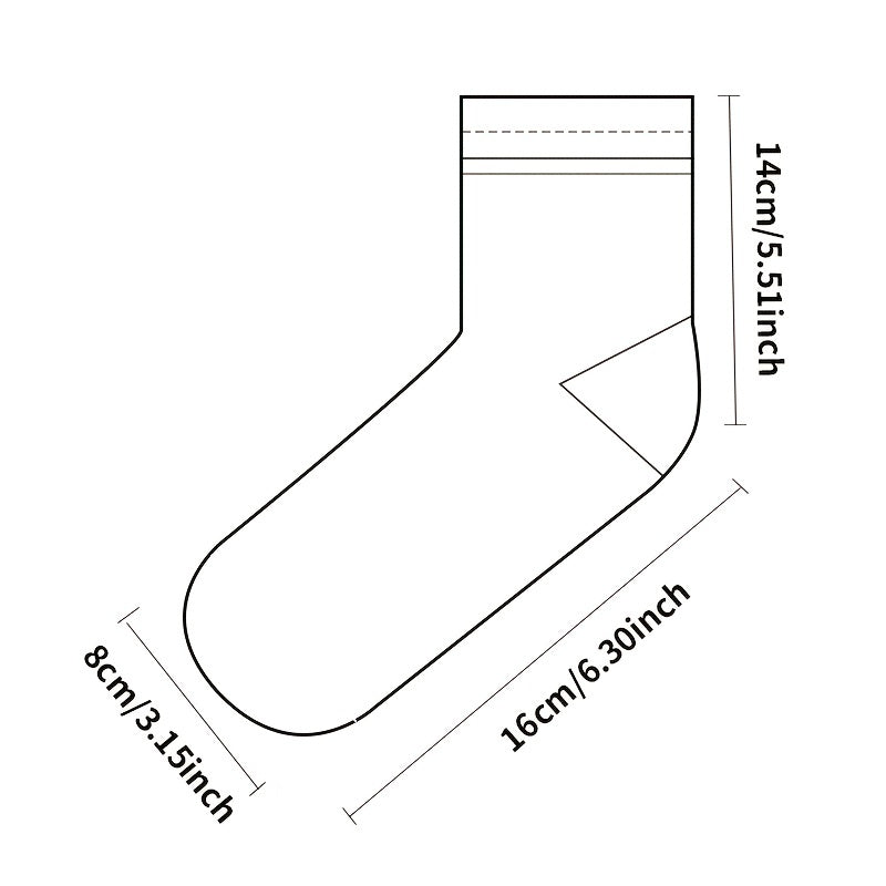 5 Pairs Girls Breathable Crew Socks for Spring Autumn Sports Teens Children
