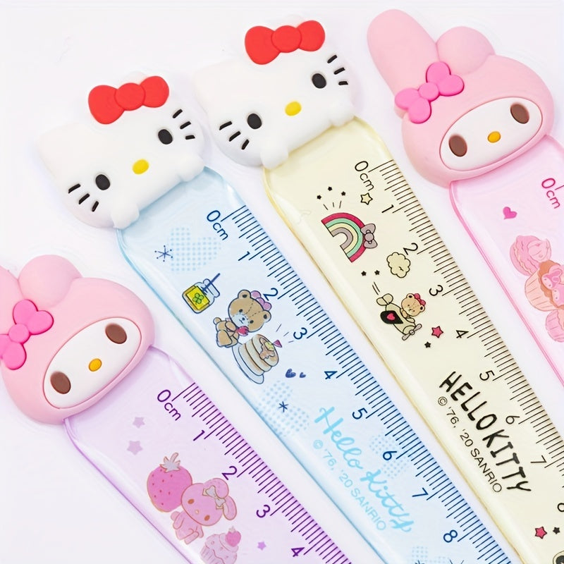 1pc HelloKitty Acrylic Ruler Student Office Drawing Measuring Ruler