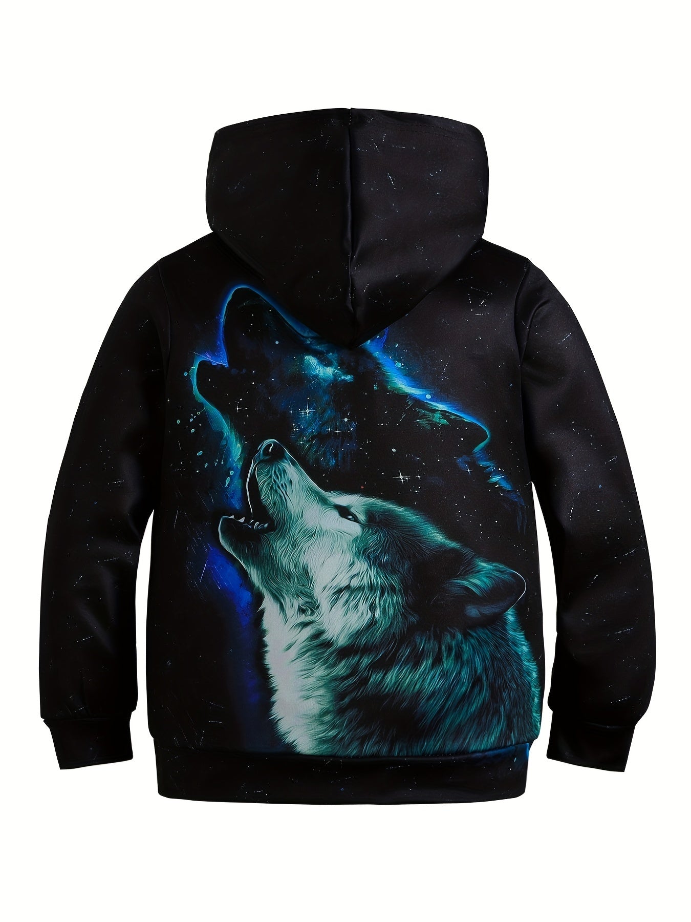 Wolf 3D Print Boys Hooded Sweatshirt Spring Fall Kids Hoodie Tops