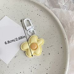 Flower Pendant Keychain Key Ring Bag Purse Charm Decoration