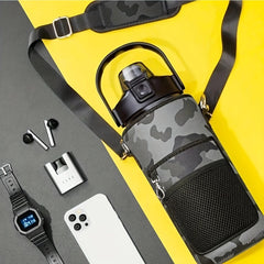 Water Bottle Holder w/ Shoulder Strap for 2000ml 64oz Bottle