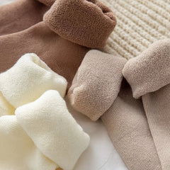 Paris Winter Socks For Women Solid Thickened Thermal Socks