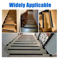 1pc Vinyl Stair Nosing Self Adhesive Stair Edge Protector Non Slip