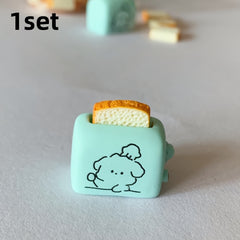 Mini Toaster Bread Machine Dollhouse Statue DIY Resin Crafts