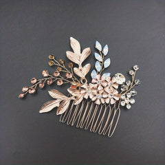 Crystal Flower Hair Comb Bridal Wedding Accessories