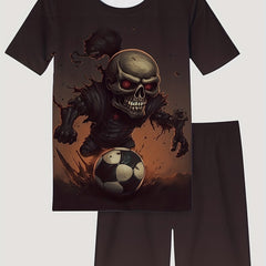 Kid's Halloween Skeleton 2pc Pajamas Set