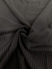 Solid Ribbed Half Zipper Long Sleeve Midi Dress