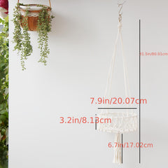 Macrame Plant Hanger Hanging Planter Basket Decorative Flower Pots Holder Stand