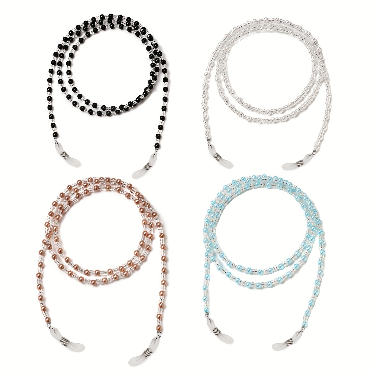 Pearl Beaded Glasses Chain Eyeglasses Lanyard Strap Face Cover Retainer