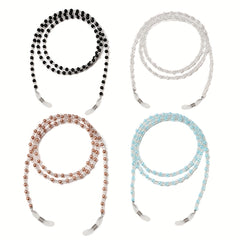 Pearl Beaded Glasses Chain Eyeglasses Lanyard Strap Face Cover Retainer