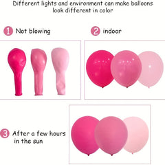 143pcs Pink Balloon Garland Set for Birthday Parties Wedding Decor