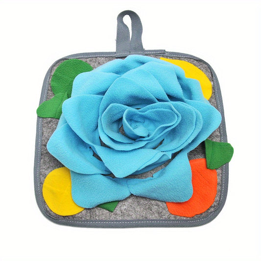 Pet Snuffle Pad Rabbit Toy Slow Food Foraging Mat Durable Fleece