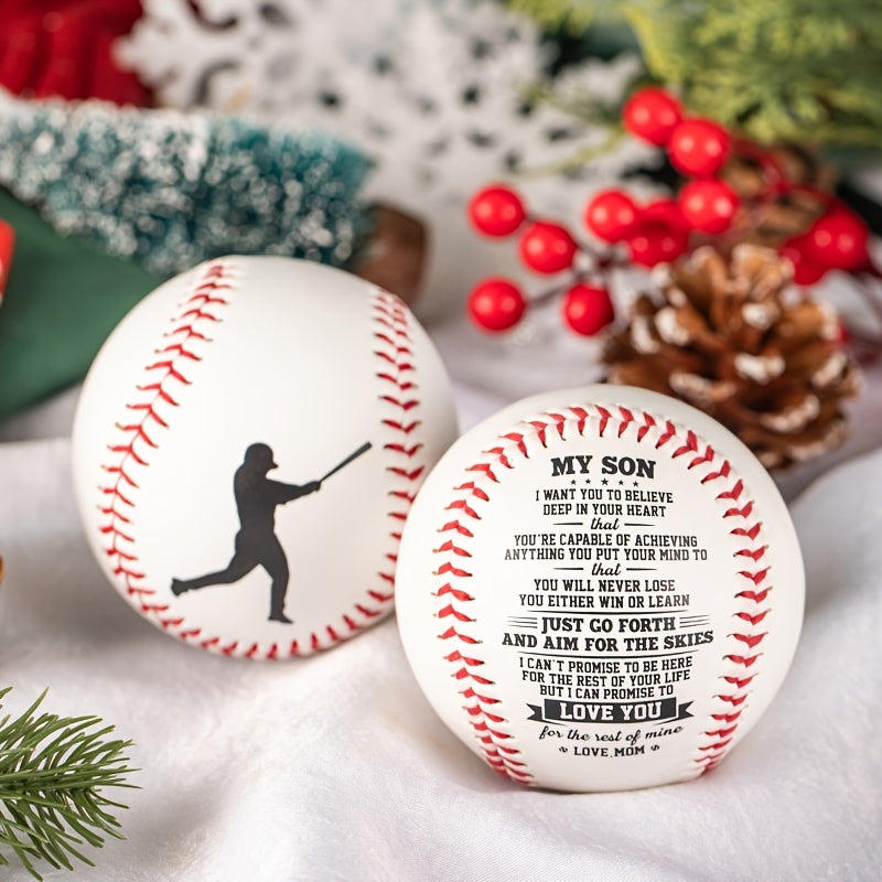 MY SON Personalized Baseball - Size and Weight - Gift for Boys and Baseball Fans