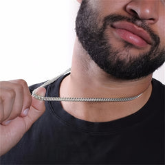 Men's Classic Stainless Steel Necklace Set - Gift for Son