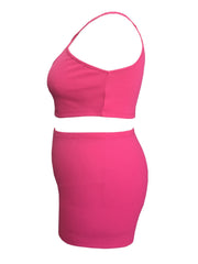 Ribbed Cut Out Sports Outfit Set