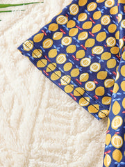 2pcs Lemon Print Kid's Pajama Set Comfy PJ Girl's Loungewear